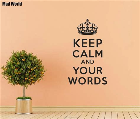 Personalised Custom Keep Calm And Your Words Wall Art Stickers Wall Decals Home Diy Decoration