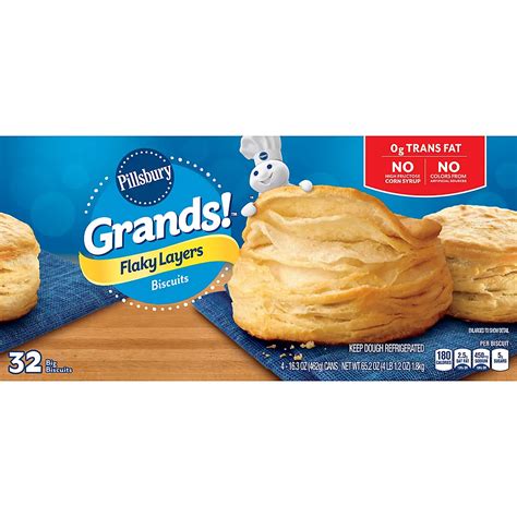 Pillsbury Grands Flaky Layers Butter Tastin Biscuits 4 Pk163 Oz