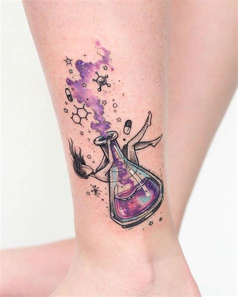 Loose Illustrative Watercolor Tattoo Magic By Robson Carvalho
