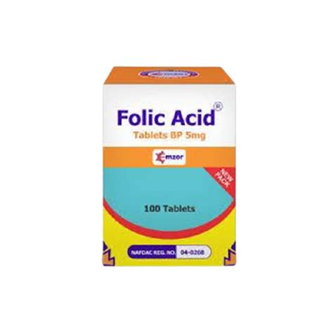 Emzor Folic Acid 100 Tablets Htsplus