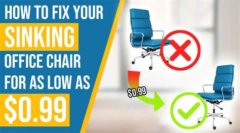How To Fix Your Sinking Office Chair Fast And Easy Chairs Wiki