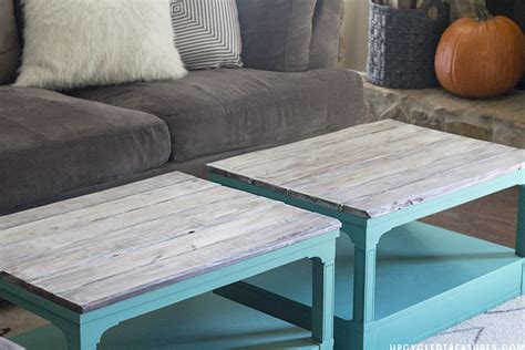 Something wasn't working well in our family room. Upcycled Coffee Tables | MountainModernLife.com