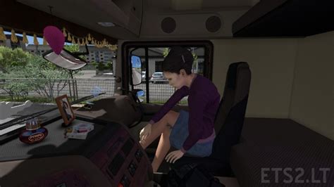 Animated Female Passenger In Truck With You 132 Ets2 Mods