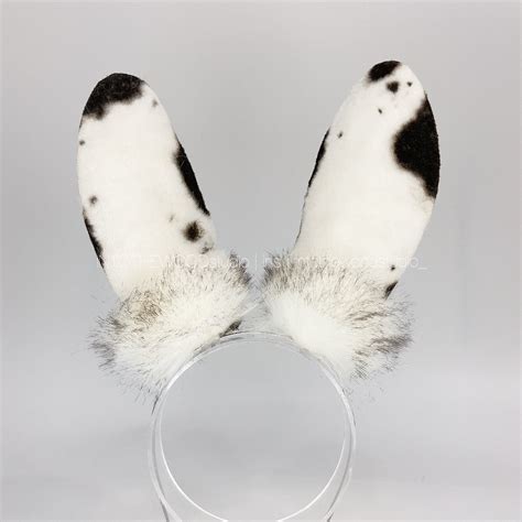 Oreo Black Spot Rabbitbunny Ears Tail Etsy