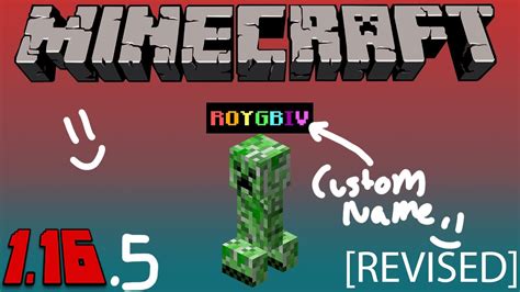 How To Give Mobs Custom Names In Minecraft Revised Tutorial 116