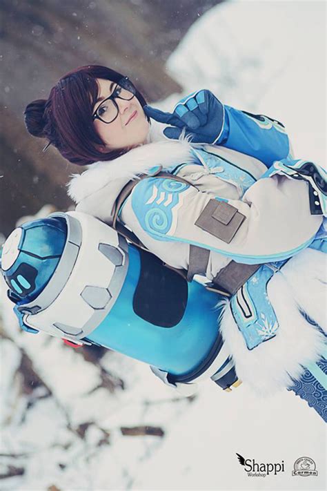 mei from overwatch cosplay