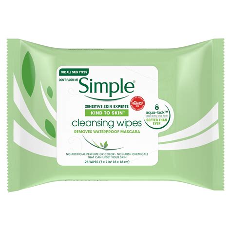 Simple Kind To Skin Cleansing Facial Cleansing Wipes 25 Wipes Walmart