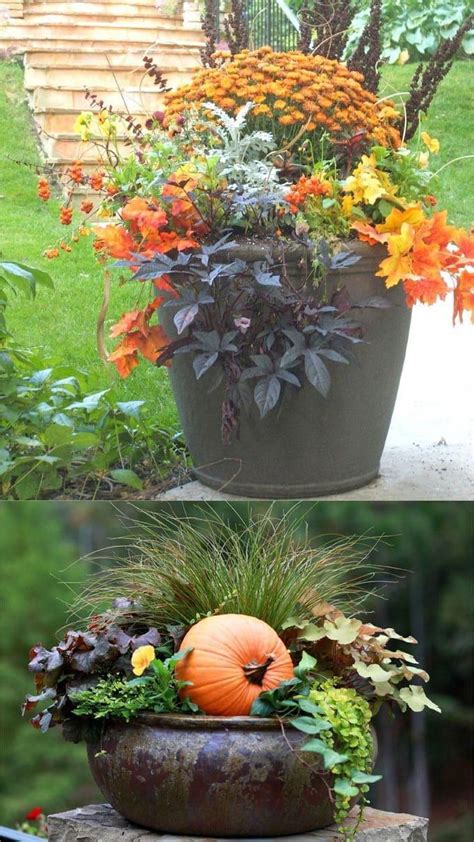 22 Gorgeous Fall Planters For Thanksgiving And Fall Decorations Best