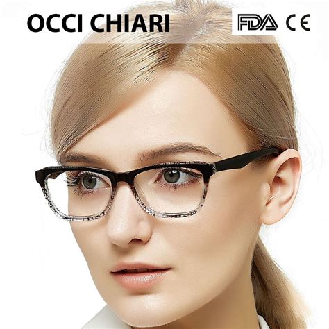 Occi Chiari Women Glasses Frame Optical Cat Eye Prescription Lens Medical Optical Glasses Frame