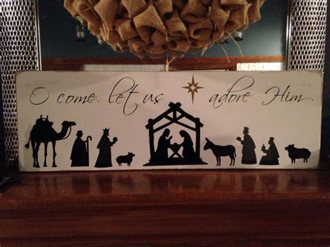 Nativity Silhouette Possibility For Church Nativity Crafts