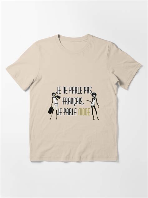 Je Ne Parle Pas Français T Shirt For Sale By Poupoune Redbubble Fashion T Shirts Trendy