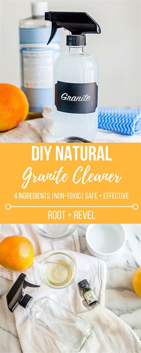 I used orange scented dr. DIY Natural Granite Cleaner with Essential Oils | Recipe ...