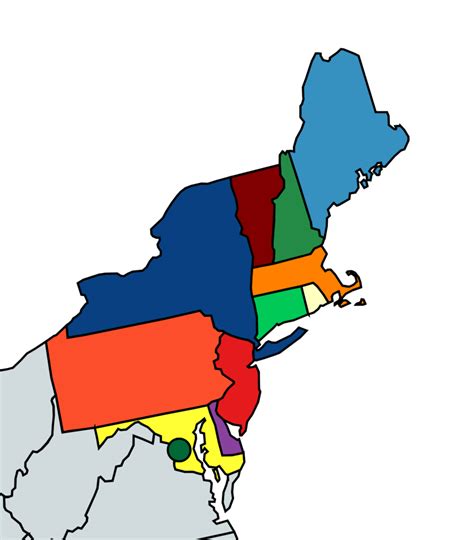 New England And Mid Atlantic States Diagram Quizlet