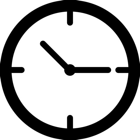 Simple Clock Svg Png Icon Free Download 6444 Onlinewebfontscom