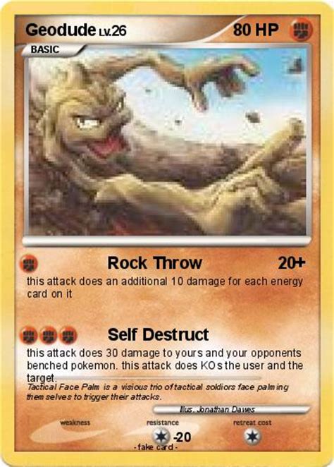 Pokémon Geodude 19 19 Rock Throw My Pokemon Card