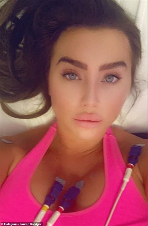 Lauren Goodger Shows Off Her Tanned Curves In Skimpy Yellow Swimsuit