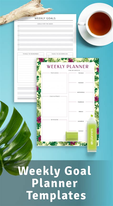 Weekly Goal Planner Templates Download Pdf