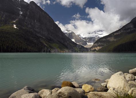 Sosta Nazionale Del Banff Lago Moraine Il Canada Fotografia Stock