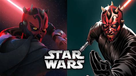 Origin Story of Darth Maul's Two Double Bladed Lightsabers - Star Wars ...