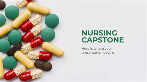 Text of capstone powerpoint presentation. Nursing Capstone Google Slides Theme and PowerPoint Template