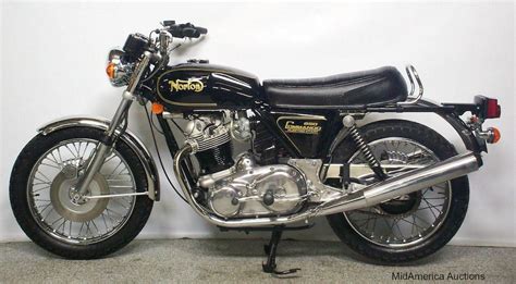 The bike features dual amal carburetors, a dunstall exhaust system, a boyer ignition. 1975 Norton Commando