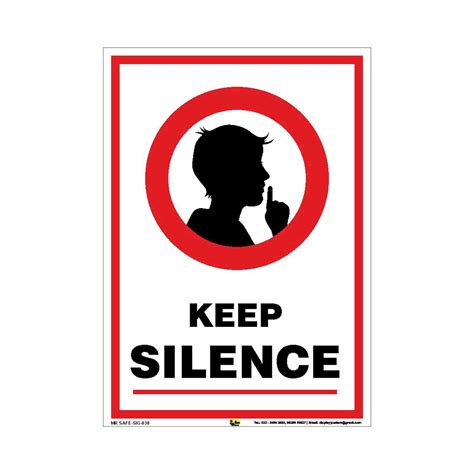 Mr Safe Keep Silence Sign Poster Sunboard A Amazon In Office Products