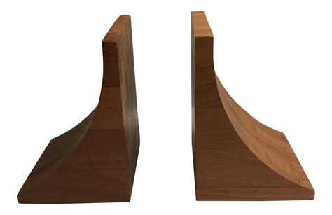 Danish Modern Wood Bookends - a Pair | Chairish