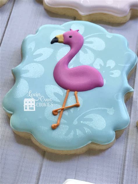 Flamingo Birthday Decorated Sugar Cookies 1 Dozen Birthday Etsy Uk