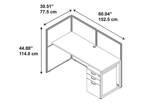 Ergonomics standards office furniture chairs dimensions. EZ Work Cubicle for 1 - Small Office Furniture with ...
