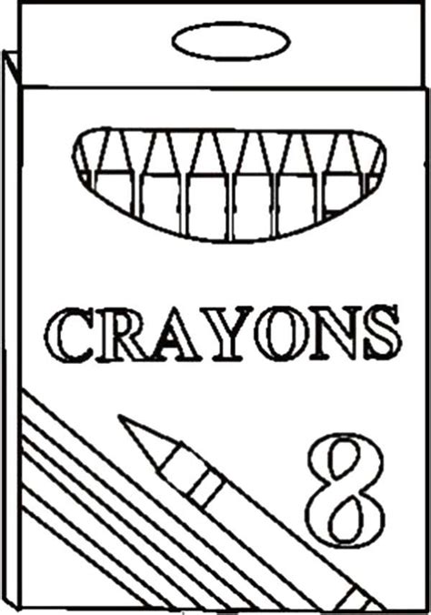 Crayon Box Color Crayons Coloring Pages