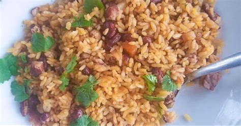 Flavorful puerto rican rice and beans simmered in a sauce of sofrito and tomato along with potatoes and olives. Puerto Rican Rice and Beans | Recipe | Rice, Cooking ...