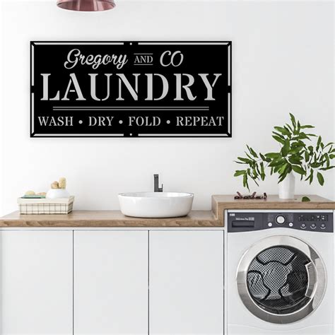personalized laundry room sign laundry sign laundry room decor metal sign metal laundry sign
