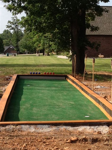 Bocce ball is an old italian lawn game traditionally played on a flat surface covered with sand or short grass and contained within a wooden border. Pin by Bryan Shallenburger on For the Home | Bocce ball ...