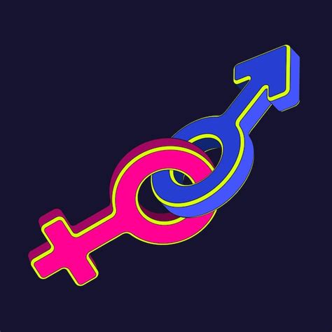 Premium Vector Vector Illustration Of Gender Symbols Male And Female Gender Signs Relationship