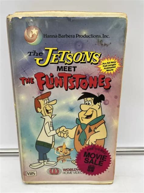 The Jetsons Meets The Flintstones Vhs Hanna Barbera Full Length Movie Picclick