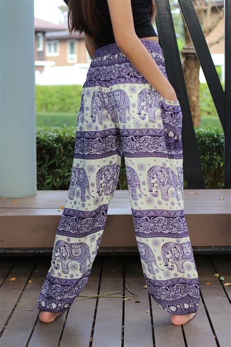 Elephant Bohemian Pants Lounge Pants Yoga Pants Boho Pants Etsy