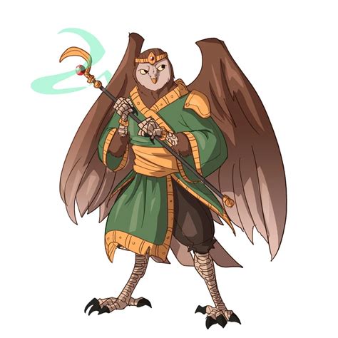 Oc Art Drew My Owl Aarakocra Npc Prince Tyton Dnd Character