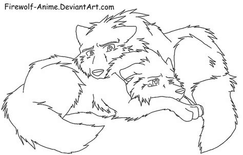 Two Wolves At Night By Ethan Milligan Cute Wolf Drawings Anime Wolf Drawing Anime Wolf