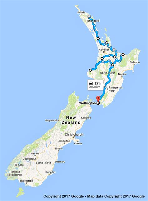 North Island New Zealand Map Maping Resources