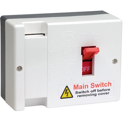 Scolmore Click 80a Fused Main Switch 100a Max Meters Isolators And