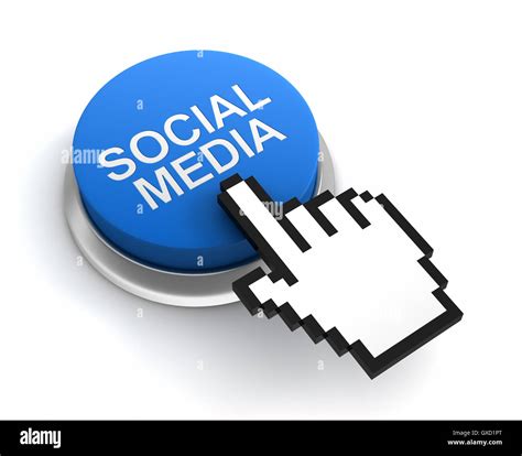 Social Media Button Concept 3d Illustration Stock Photo Alamy