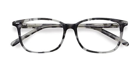 Seapoint Rectangle Gray Floral Glasses For Women Eyebuydirect Canada