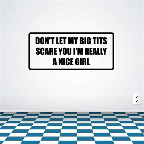 Don T Let My Big Tits Scare You Im Really A Nice Girl Decal