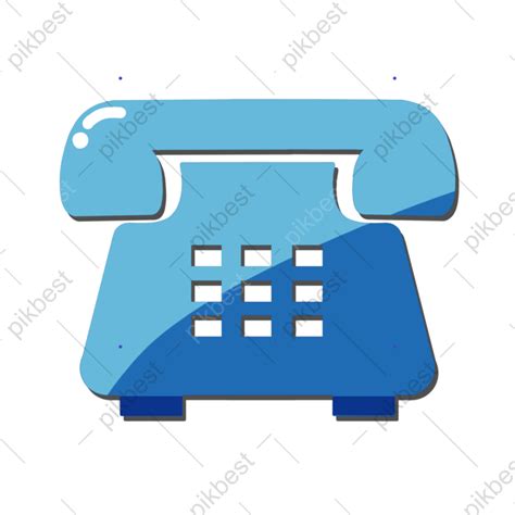 ไอคอนโทรศัพท์เก่าสีน้ำเงินวาดด้วยมือฟรี Png เลเยอร์โปร่งใส แบบ Psd