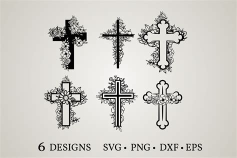 Cross Flower Svg Grafika Przez Euphoria Design · Creative Fabrica