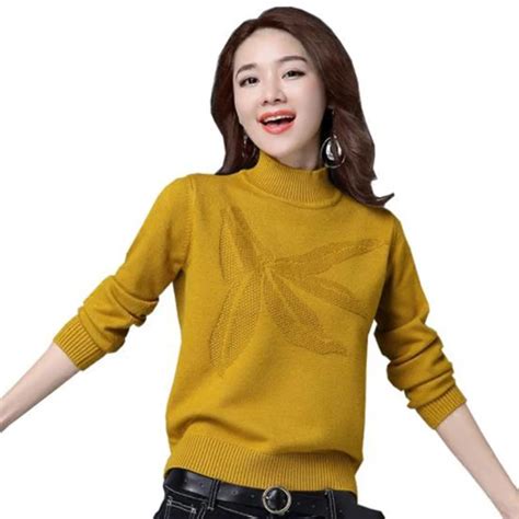 2018 Autumn Winter New Women Sweater Coat Korean Solid Color Turtleneck Pullover Sweater Women
