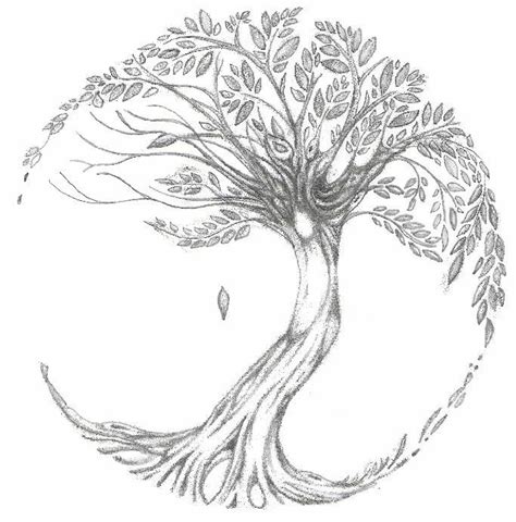 Tree Of Life Tattoo Sketch Would Be Stunning On The Lower Back Tattoo