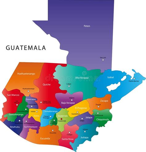 Guatemala Map Stock Photography Image 8550792