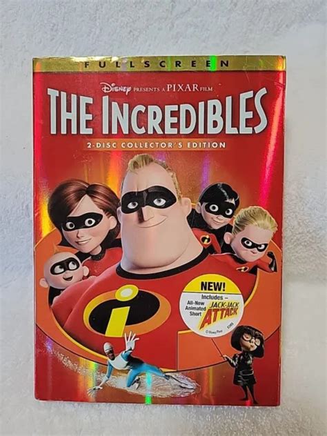 The Incredibles Disney Pixar Full Screen Two Disc Collectors Edition