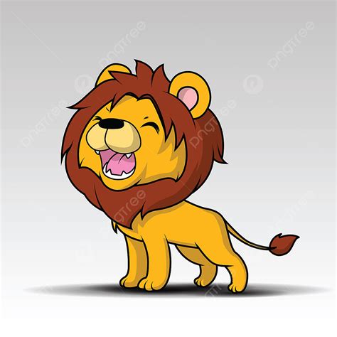 Cute Lion Vector Art Png Cute Lion Cartoon Vector Lion King Clipart